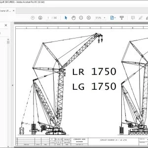 Liebherr Crawler Crane LR 1750 & LG 1750 Electrical Circuit Diagram Manual 983901108 - PDF DOWNLOAD