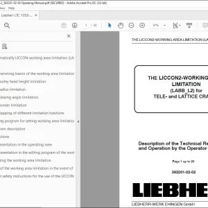 Liebherr LTC 1055-3.1 LICCON2 Working Area Limitation LABB_L2 Operating Manual - PDF DOWNLOAD