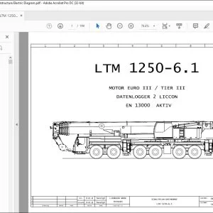 Liebherr LTM 1250-6.1 Motor EURO III Tier III Datenlogger 2 LICCON Schaltplan - PDF DOWNLOAD (German)