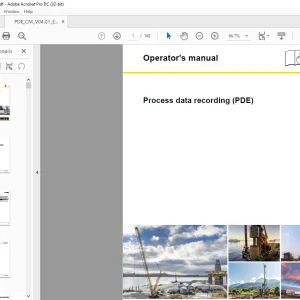 Liebherr Process data recording (PDE) Operator's Manual - PDF DOWNLOAD
