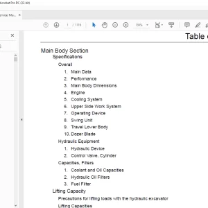 Linkbelt 130X2 Excavator Service Manual - PDF DOWNLOAD