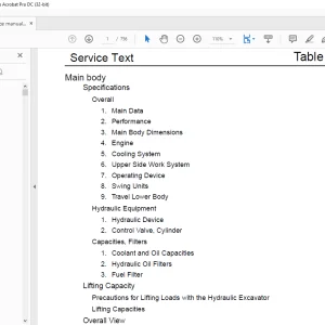 Linkbelt 135 Excavator Service Manual 1211 - PDF DOWNLOAD