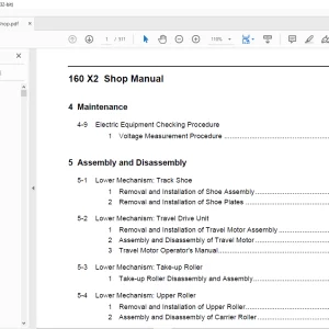 Linkbelt 160 X2 Excavator Service Manual - PDF DOWNLOAD
