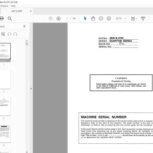 Linkbelt 2650 & 2700 Quantum Operating Instructions Manual - PDF DOWNLOAD