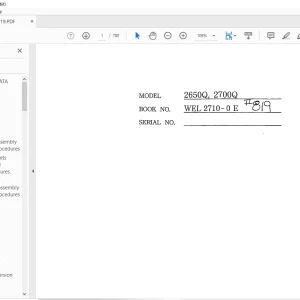 Linkbelt 2650 & 2700 Quantum Shop Manual - PDF DOWNLOAD