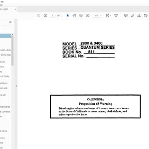 Linkbelt 2800 & 3400 Quantum Operation Instruments Manual 811 - PDF DOWNLOAD