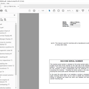 Linkbelt 330 LX Tier III Service Manual 1160 - PDF DOWNLOAD