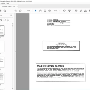 Linkbelt 3900Q Quantum Operation Manual (874) - PDF DOWNLOAD