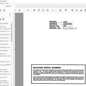 Linkbelt 4300 Excavator Quantum Shop Manual 836 - PDF DOWNLOAD