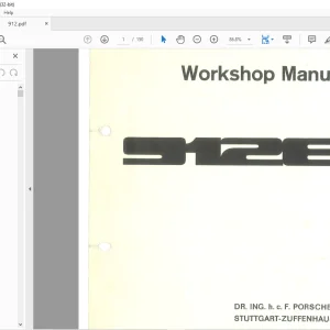 Porsche 912E Workshop Manual - PDF DOWNLOAD