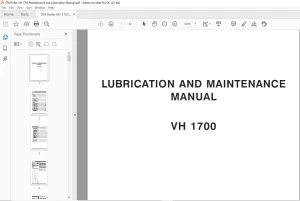 STA Roller VH 1700 LUBRICATION AND MAINTENANCE MANUAL - PDF DOWNLOAD