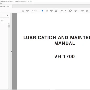 STA Roller VH 1700 LUBRICATION AND MAINTENANCE MANUAL - PDF DOWNLOAD