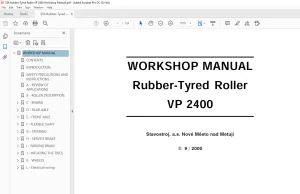 STA Rubber Tyred Roller VP 2400 WORKSHOP MANUAL - PDF DOWNLOAD