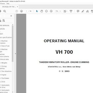 STA VH 700 OPERATING MANUAL - PDF DOWNLOAD