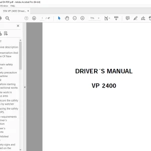 STA VP 2400 Driver's Manual - PDF DOWNLOAD