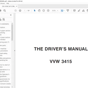 STA VVW 3415 DRIVER’S MANUAL - PDF DOWNLOAD