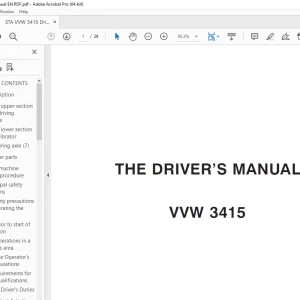STA VVW 3415 Driver's Manual - PDF DOWNLOAD