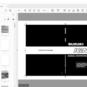 SUZUKI RG413 IGNIS MANUEL D’ENTRETIEN SUPPLEMENTAIRE - PDF DOWNLOAD