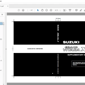 SUZUKI JA627 GRAND VITARA XL-7 SUPPLEMENTARY SERVICE MANUAL - PDF DOWNLOAD