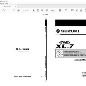 SUZUKI JA627 GRAND VITARA XL-7 WIRING DIAGRAM MANUAL - PDF DOWNLOAD