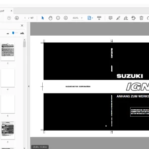 SUZUKI RG413 IGNIS ANHANG ZUM WERKSTATT HANDBUCH - PDF DOWNLOAD