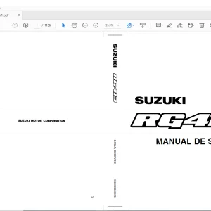 SUZUKI RG413 MANUAL DE SERVICIO - PDF DOWNLOAD