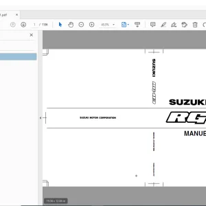 SUZUKI RG413 MANUEL D' ENTRETIEN - PDF DOWNLOAD