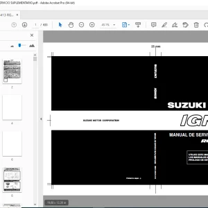 SUZUKI RG413 RG415 IGNIS MANUAL DE SERVICIO SUPLEMENTARIO - PDF DOWNLOAD