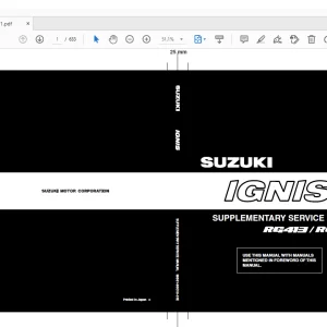 SUZUKI RG413 RG415 IGNIS SUPPLEMENTARY SERVICE MANUAL - PDF DOWNLOAD