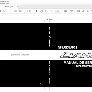 SUZUKI RH413 RH416 LIANA MANUAL DE SERVICIO - PDF DOWNLOAD