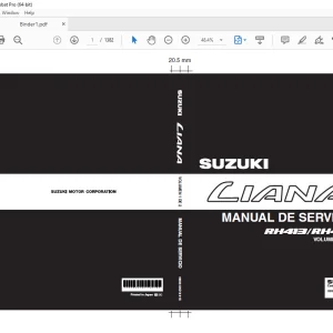 SUZUKI RH413 RH416 LIANA MANUAL DE SERVICIO VOL 1&2 - PDF DOWNLOAD