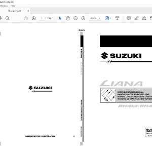 SUZUKI RH413 RH416 LIANA WIRING DIAGRAM MANUAL - PDF DOWNLOAD
