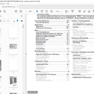 SUZUKI RH416 LAINA ANHANG ZUM WERKSTATTHANDBUCH - PDF DOWNLOAD