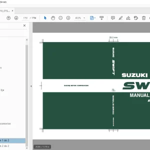 SUZUKI RS413 RS415 SWIFT MANUAL DE SERVICIO VOL 1&2 - PDF DOWNLOAD