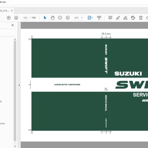 SUZUKI RS413 RS415 SWIFT SERVICE MANUAL VOL 1&2  - PDF DOWNLOAD