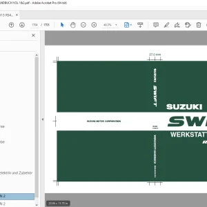SUZUKI RS413 RS415 SWIFT WERKSTATT HANDBUCH VOL 1&2 - PDF DOWNLOAD