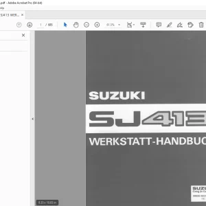 SUZUKI SJ413 WERKSTATT HANDBUCH - PDF DOWNLOAD