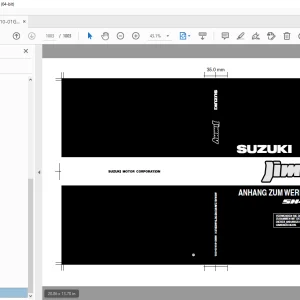 SUZUKI SN413 SN415D JIMNY ANHANG ZUM WERKSTATTHANDBUCH - PDF DOWNLOAD