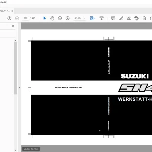 SUZUKI SN413 WERKSTATT-HANDBUCH - PDF DOWNLOAD