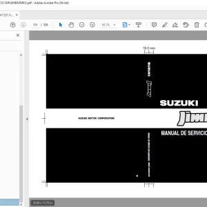 SUZUKI SN415D JIMNY MANUAL DE SERVICIO SUPLEMENTARIO - PDF DOWNLOAD
