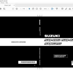 SUZUKI SQ416 SQ420 SQ625 ANHANG ZUM WERKSTATT HANDBUCH - PDF DOWNLOAD