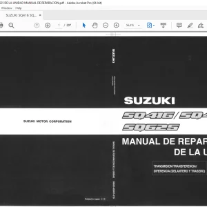 SUZUKI SQ416 SQ420 SQ625 DE LA UNIDAD MANUAL DE REPARACION - PDF DOWNLOAD