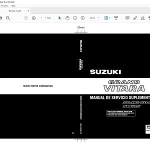 SUZUKI SQ416 SQ420 SQ625 GRAND VITARA MANUAL DE SERVICIO SUPLEMENTARIO - PDF DOWNLOAD