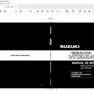SUZUKI SQ416 SQ420 SQ625 GRAND VITARA MANUAL DE SERVICIO VOL 1&2 - PDF DOWNLOAD