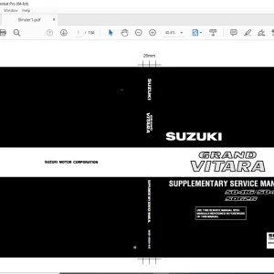 SUZUKI SQ416 SQ420 SQ625 GRAND VITARA SUPPLEMENTARY SERVICE MANUAL - PDF DOWNLOAD