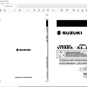 SUZUKI SQ416 SQ420 SQ625 JA627 GRAND VITARA XL-7 WIRING DIAGRAM MANUAL - PDF DOWNLOAD