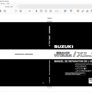 SUZUKI SQ416 SQ420 SQ625 JA627 JA420WD GRAND VITARA XL-7 MANUEL DE REPARATION DE L'UNITE - PDF DOWNLOAD