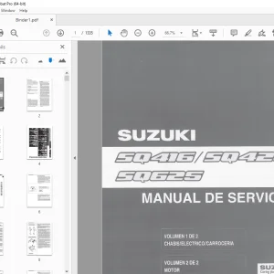 SUZUKI SQ416 SQ420 SQ625 MANUAL DE SERVICIO VOL 1&2 - PDF DOWNLOAD
