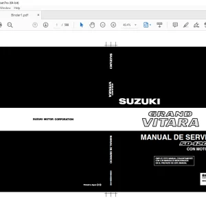 SUZUKI SQ420WD CON MOTOR RHZ GRAND VITARA MANUAL DE SERVICIO - PDF DOWNLOAD