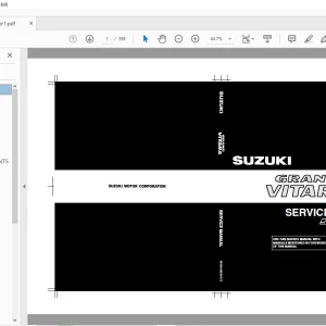 SUZUKI SQ420WD WITH RHZ ENGINE GRAND VITARA SERVICE MANUAL - PDF DOWNLOAD